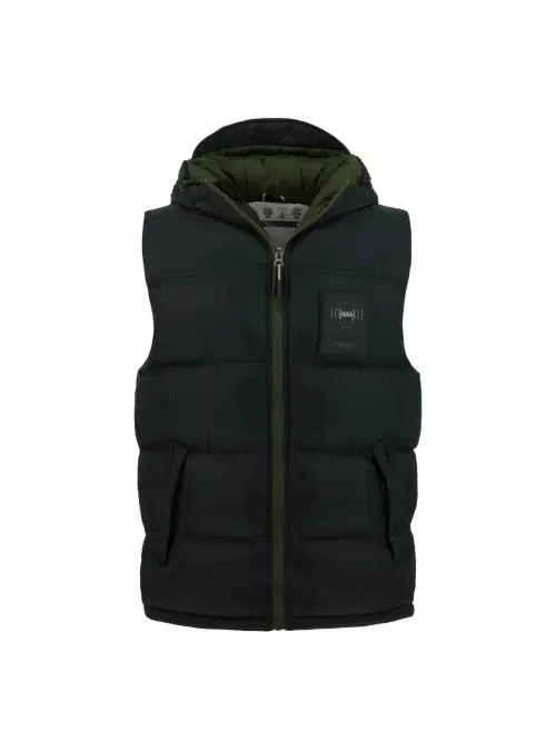 Monotox VEST PUFFER BLACK / GREEN MX23089