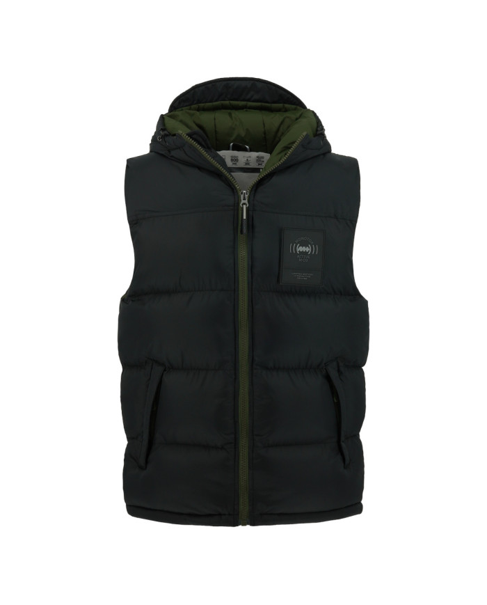 Monotox VEST PUFFER BLACK / GREEN MX23089