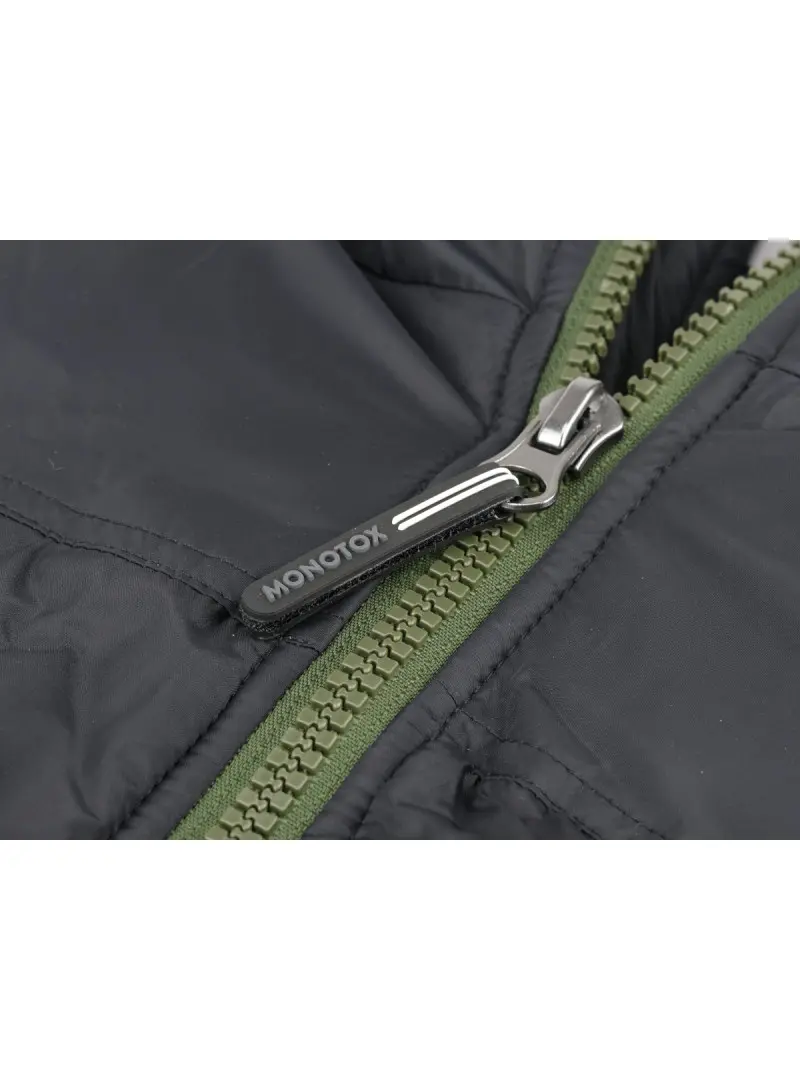 Monotox VEST PUFFER BLACK / GREEN MX23089
