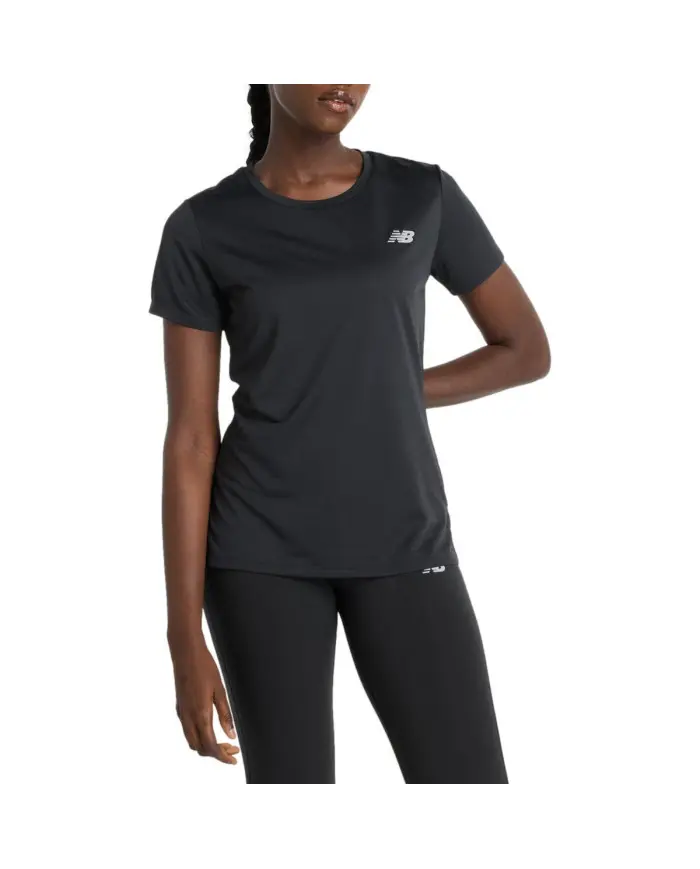 New Balance Damski T-shirt Sport Short Sleeve Czarny | Oficjalny sklep | Monotox