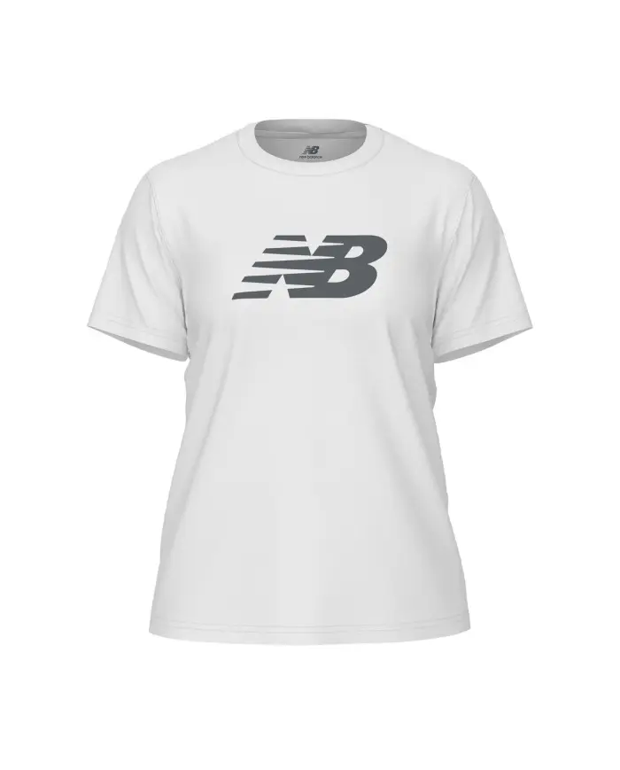 New Balance Damski T-shirt Sport Jersey Logo T-shirt Biały | Oficjalny sklep | Monotox