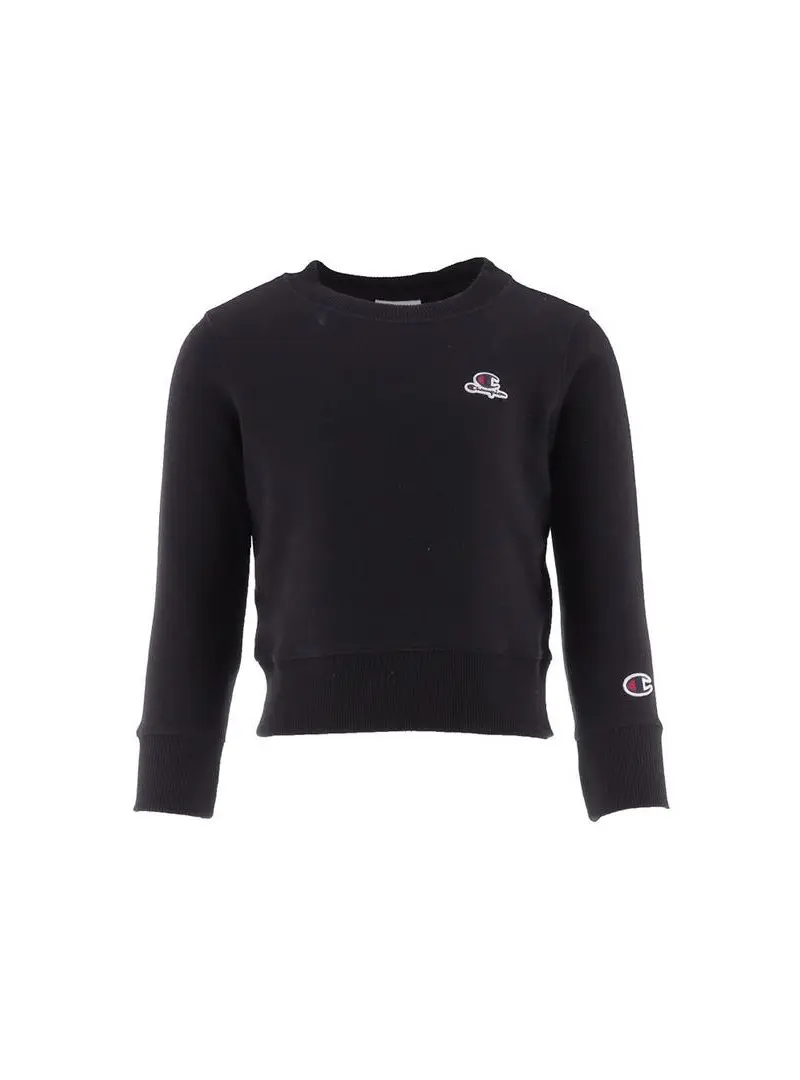 Champion Rochester Dziecięca Bluza Crewneck Croptop Sweatshirt 404332KK001 Czarny | Sklep Monotox
