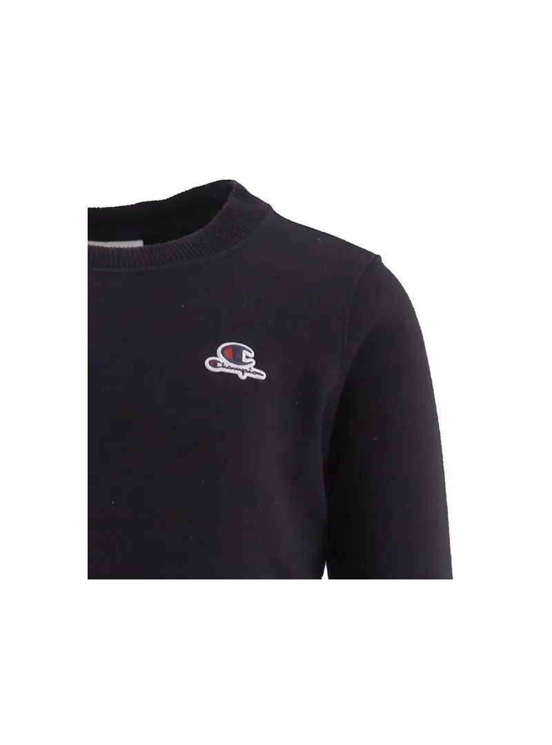 Champion Rochester Dziecięca Bluza Crewneck Croptop Sweatshirt 404332KK001 Czarny | Sklep Monotox