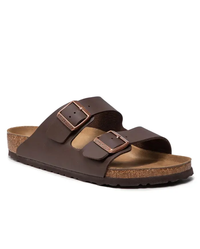 Birkenstock Męskie Klapki Arizona Birko-Flor 0051701 Dark Brown | Sklep Monotox