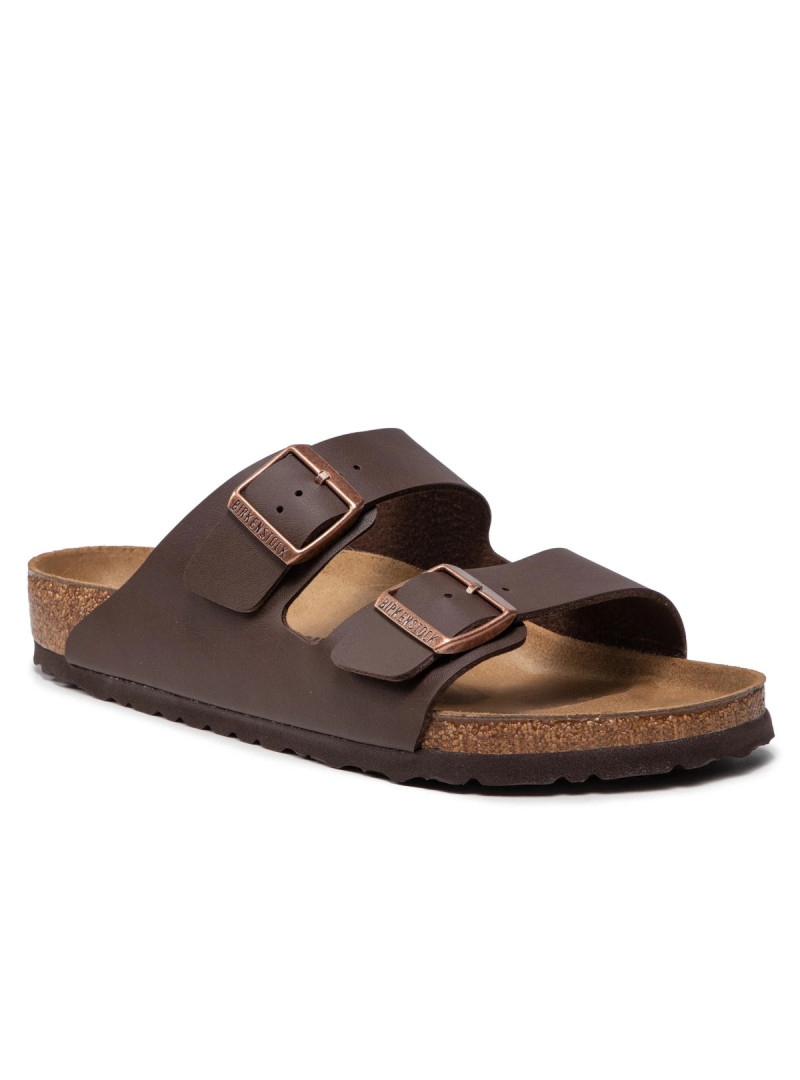 Birkenstock Męskie Klapki Arizona Birko-Flor 0051701 Dark Brown | Sklep Monotox
