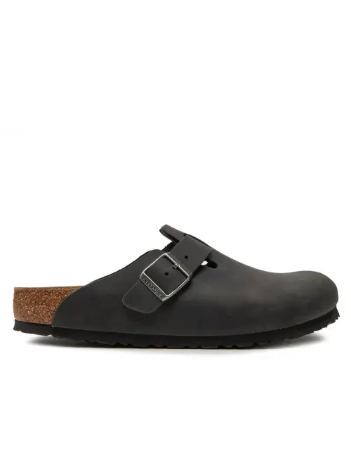 Birkenstock Damskie Klapki Boston Fl Regular 0059461 Czarny | Sklep Monotox