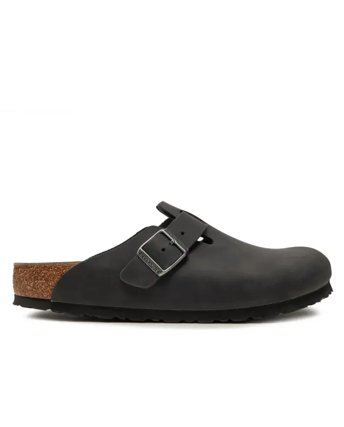 Birkenstock Damskie Klapki Boston Fl Regular 0059461 Czarny | Sklep Monotox