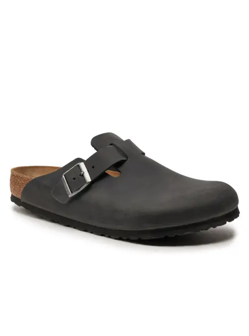 Birkenstock Damskie Klapki Boston Fl Regular 0059461 Czarny | Sklep Monotox