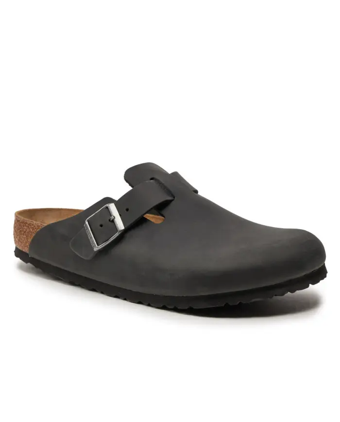 Birkenstock Damskie Klapki Boston Fl Regular 0059461 Czarny | Sklep Monotox