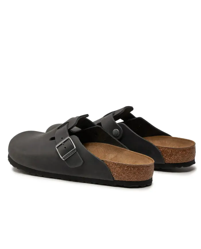 Birkenstock Damskie Klapki Boston Fl Regular 0059461 Czarny | Sklep Monotox