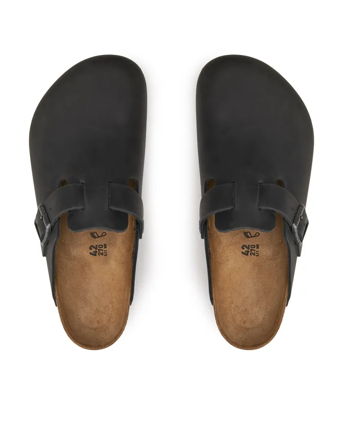 Birkenstock Damskie Klapki Boston Fl Regular 0059461 Czarny | Sklep Monotox