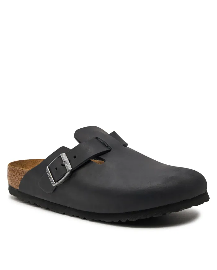 Birkenstock Damskie Klapki Boston Leoi Narrow 0059463 Czarny | Sklep Monotox