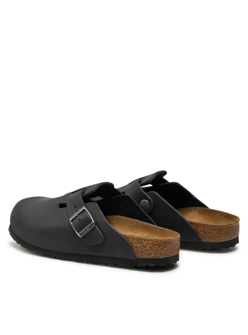 Birkenstock Damskie Klapki Boston Leoi Narrow 0059463 Czarny | Sklep Monotox