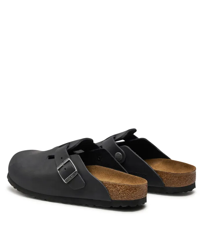 Birkenstock Damskie Klapki Boston Leoi Narrow 0059463 Czarny | Sklep Monotox