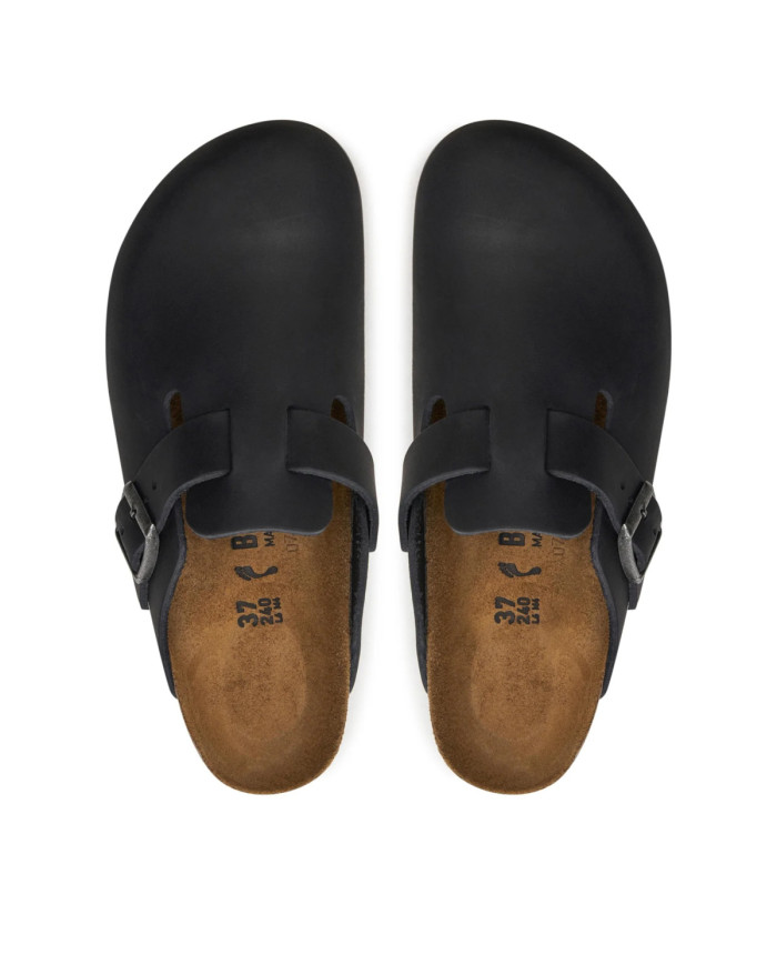 Birkenstock Damskie Klapki Boston Leoi Narrow 0059463 Czarny | Sklep Monotox