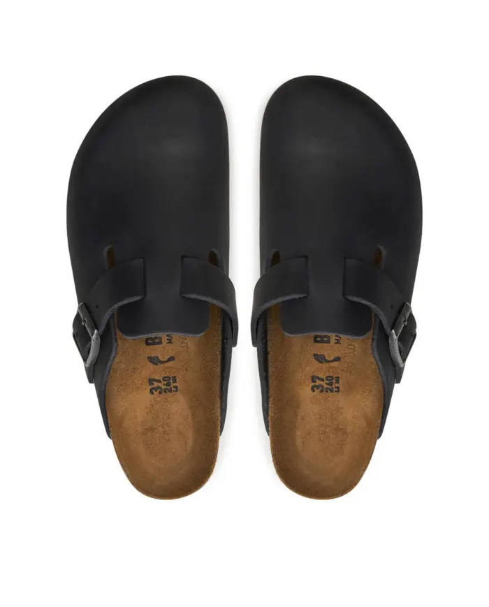 Birkenstock Damskie Klapki Boston Leoi Narrow 0059463 Czarny | Sklep Monotox