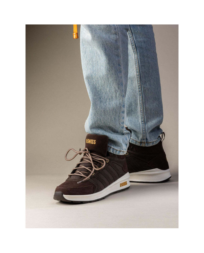K-swiss Męskie Sneakersy Vista Trainer Mid WNT 07145-229-M Java / Amber Gold | Sklep Monotox