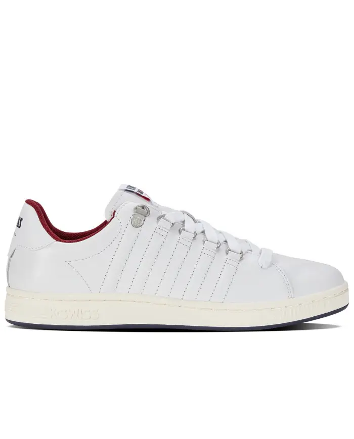K-swiss Męskie Sneakersy Lozan II 07943-178-M White / Peacoat / Tibetan red | Sklep Monotox
