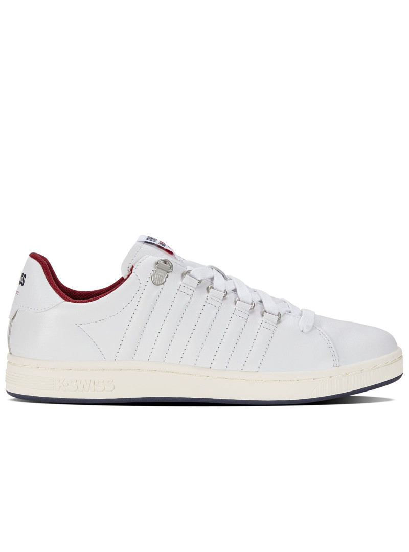 K-swiss Męskie Sneakersy Lozan II 07943-178-M White / Peacoat / Tibetan red | Sklep Monotox
