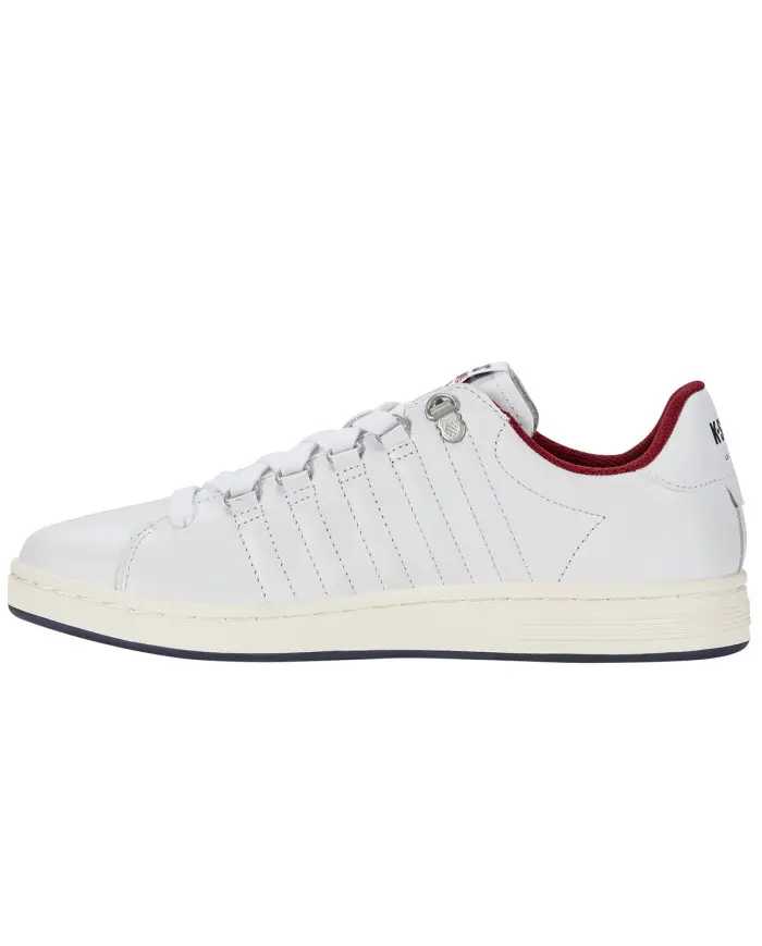 K-swiss Męskie Sneakersy Lozan II 07943-178-M White / Peacoat / Tibetan red | Sklep Monotox