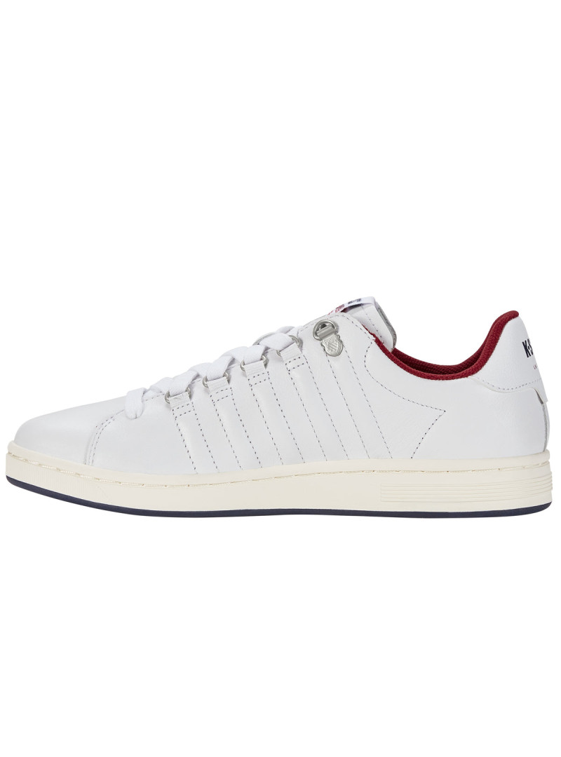 K-swiss Męskie Sneakersy Lozan II 07943-178-M White / Peacoat / Tibetan red | Sklep Monotox