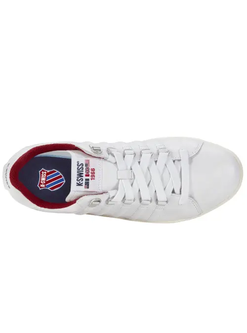 K-swiss Męskie Sneakersy Lozan II 07943-178-M White / Peacoat / Tibetan red | Sklep Monotox