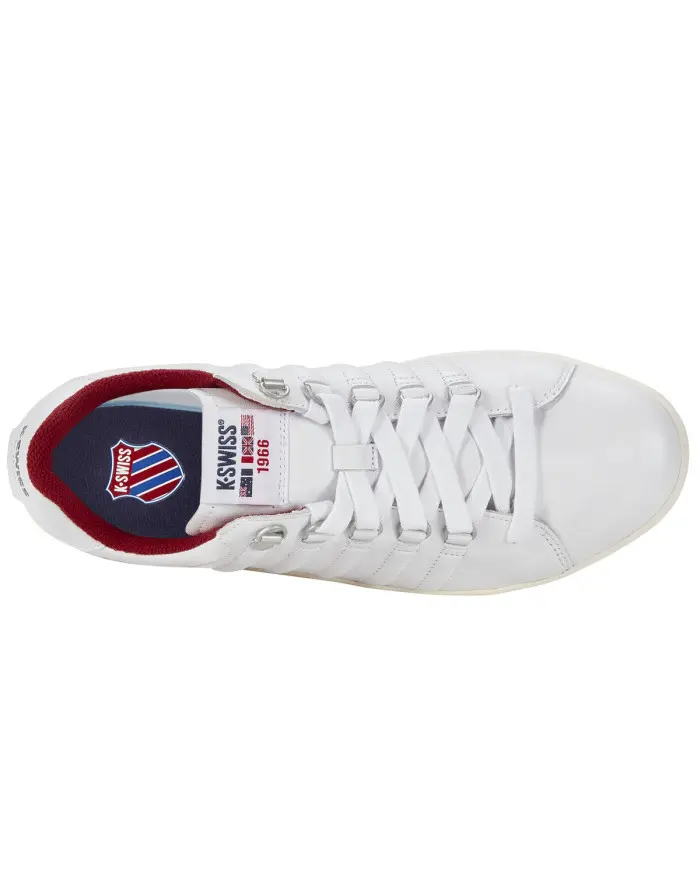 K-swiss Męskie Sneakersy Lozan II 07943-178-M White / Peacoat / Tibetan red | Sklep Monotox