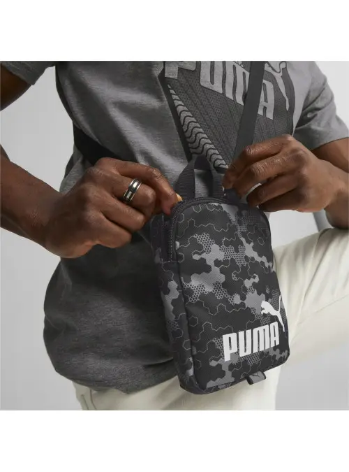 Puma Torba miejska Phase Aop Portable 07954410 Czarny | Sklep Monotox