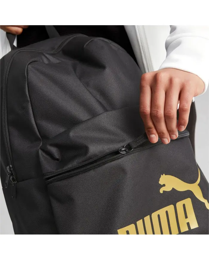 Puma Plecak Phase Backpack 07994303 Black / Gold | Sklep Monotox
