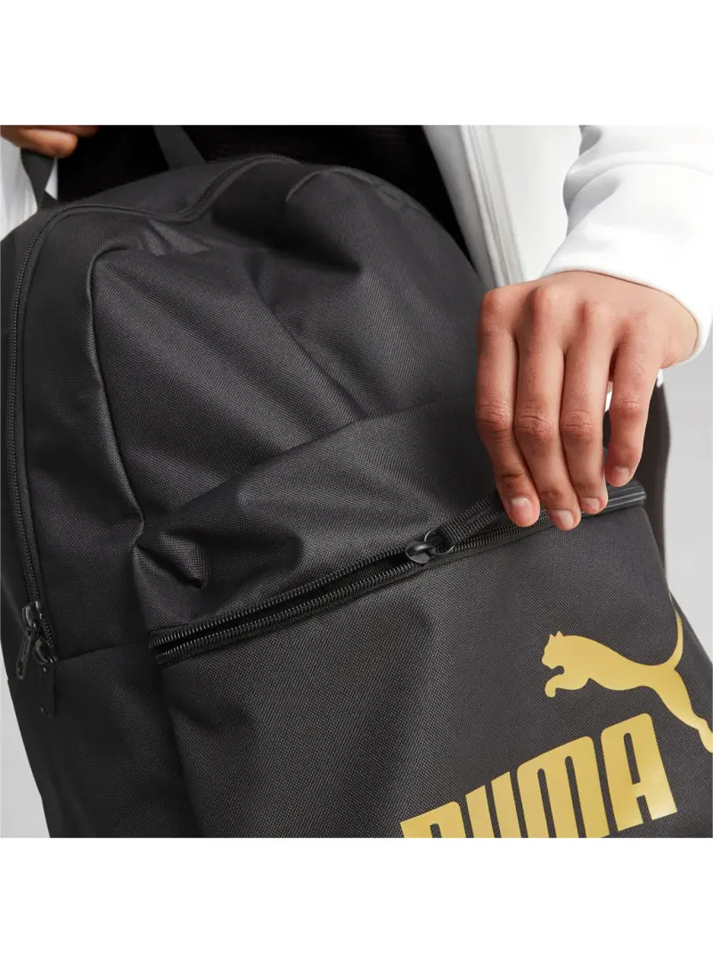 Puma Plecak Phase Backpack 07994303 Black / Gold | Sklep Monotox