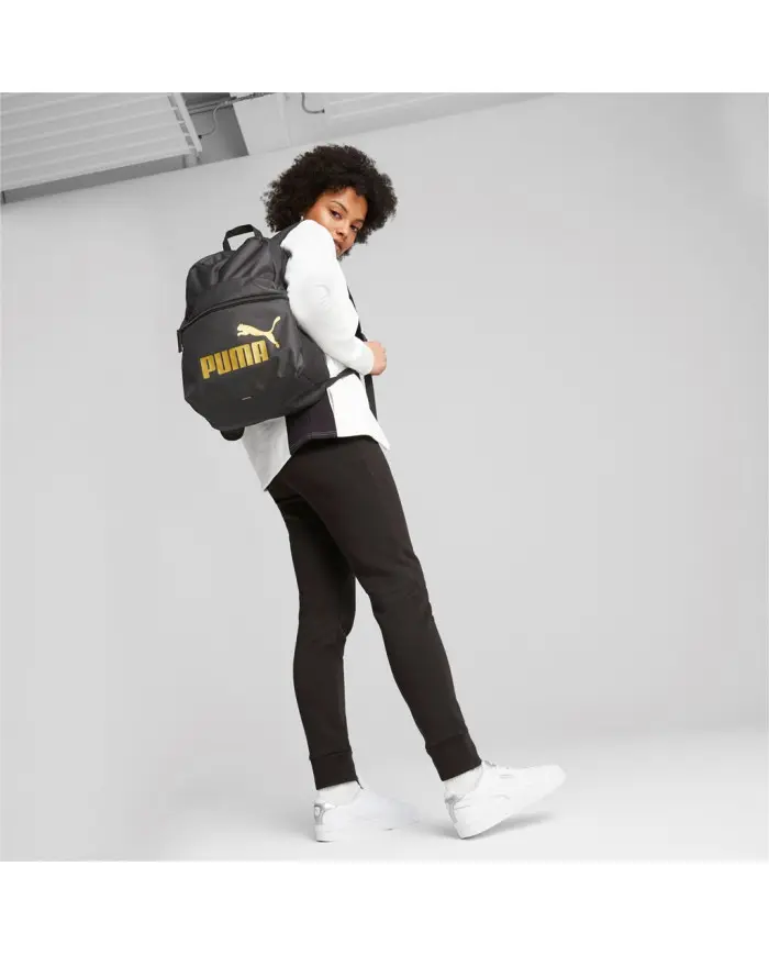Puma Plecak Phase Backpack 07994303 Black / Gold | Sklep Monotox