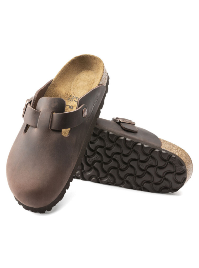 Birkenstock Damskie Klapki Boston Leather 0860133 Habana | Sklep Monotox