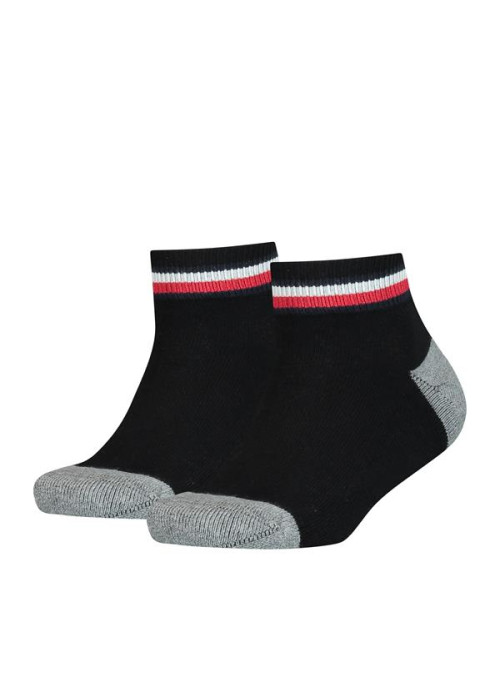 Tommy Hilfiger Dziecięce Junior Skarpety Th Kids Iconic Sports Quarter 100001501200 Czarny | Sklep Monotox