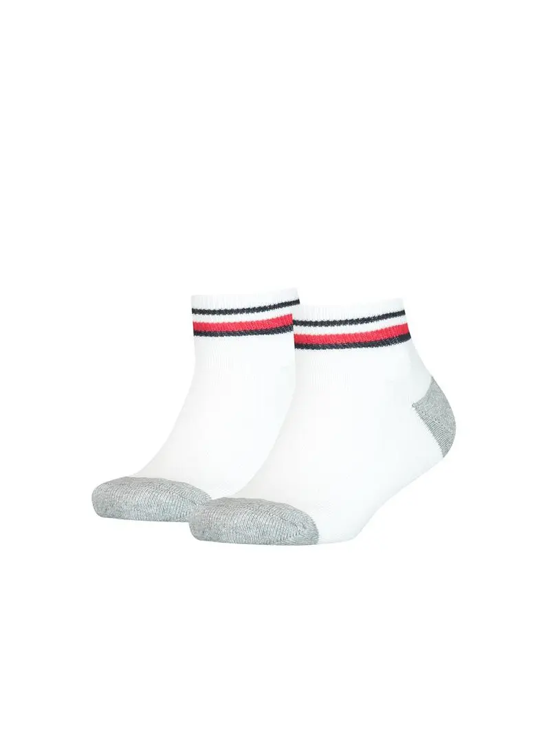 Tommy Hilfiger Dziecięce Junior Skarpety Th Kids Iconic Sports Quarter 100001501300 Biały | Sklep Monotox