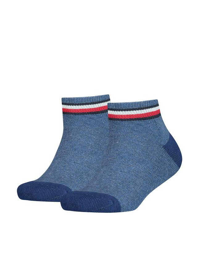 Tommy Hilfiger Dziecięce Junior Skarpety TH Kids Iconic Sports Quarter 100001501356 Niebieski | Sklep Monotox