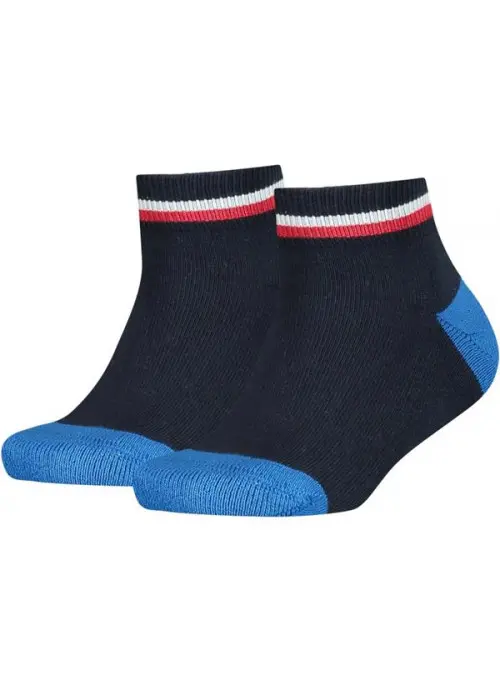 Tommy Hilfiger Dziecięce Junior Skarpety TH Kids Iconic Sports Quarter 100001501563 Granatowy | Sklep Monotox