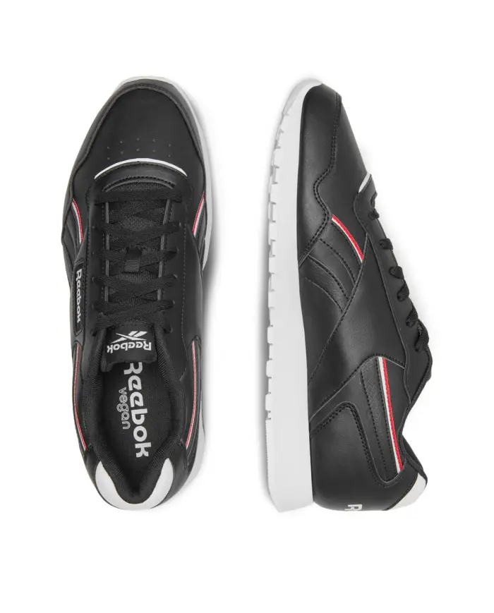 Reebok Męskie Sneakersy Royal Glide Vegan 100005935 Core Black / Cloud White / Vector Red | Sklep Monotox