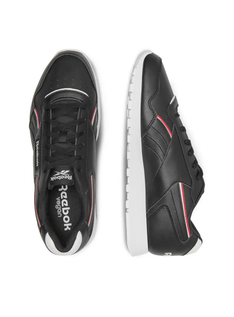 Reebok Męskie Sneakersy Royal Glide Vegan 100005935 Core Black / Cloud White / Vector Red | Sklep Monotox