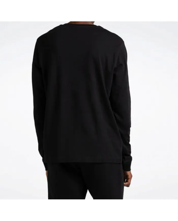 Reebok Męski T-shirt Identity Small Logo Ls Tee 100070399 Czarny | Sklep Monotox