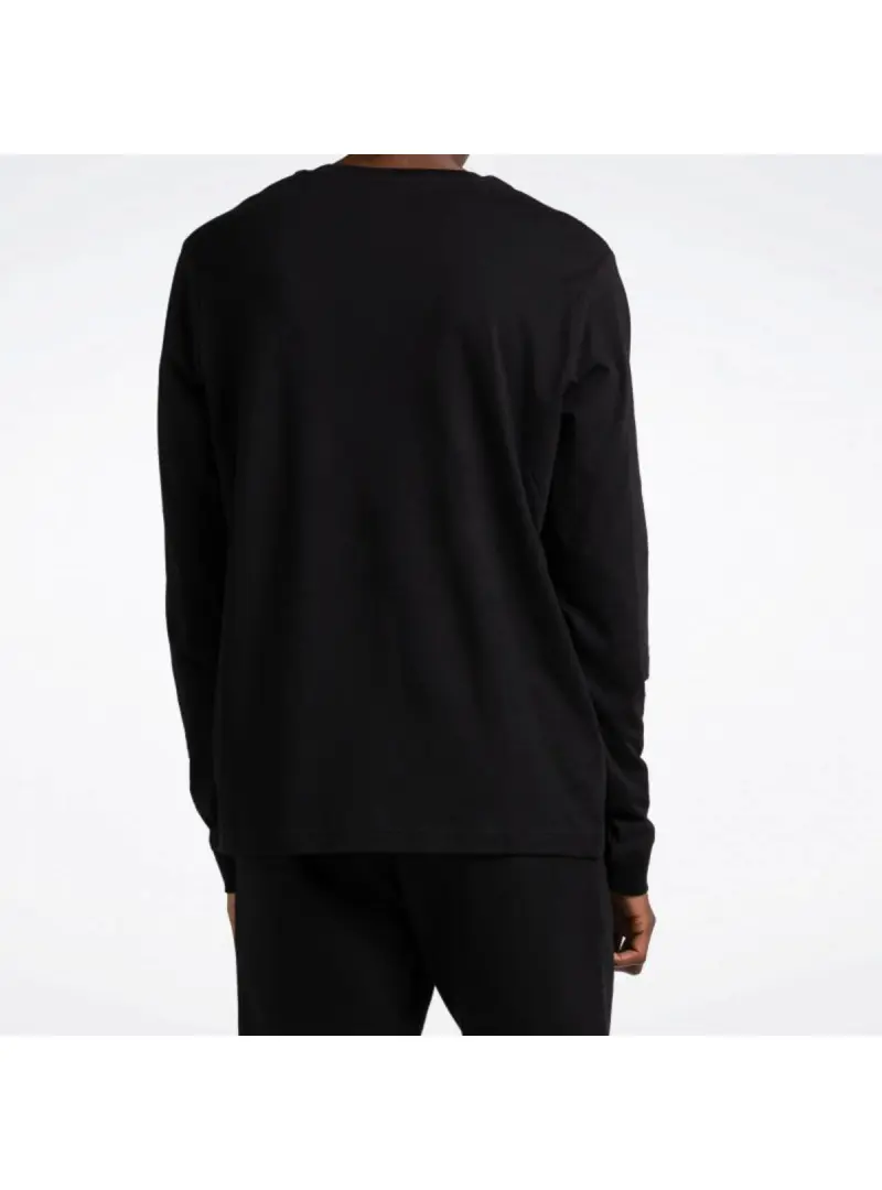 Reebok Męski T-shirt Identity Small Logo Ls Tee 100070399 Czarny | Sklep Monotox