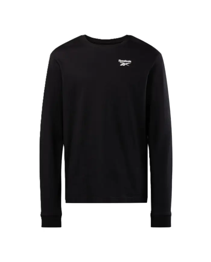 Reebok Męski T-shirt Identity Small Logo Ls Tee 100070399 Czarny | Sklep Monotox