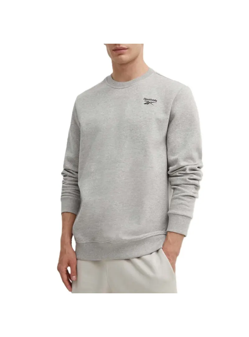 Reebok Męska Bluza Identity Small Logo Fleece Cre 100202866 Szary | Sklep Monotox