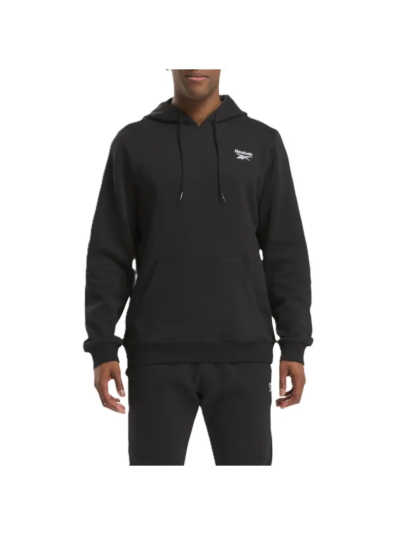 Reebok Męska Bluza Identity Small Logo Fleece Hoo 100202869 Czarny | Sklep Monotox