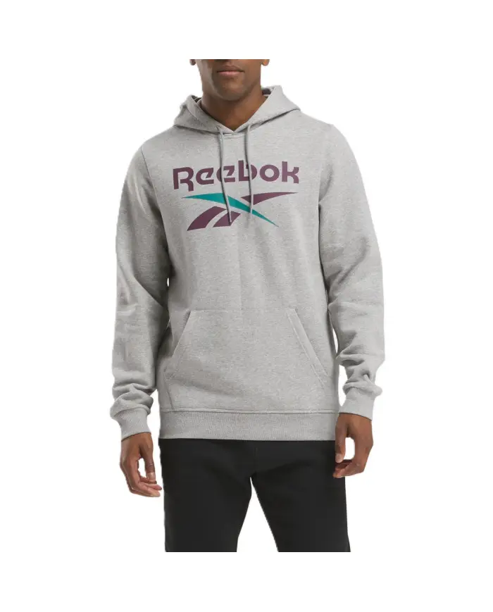 Reebok Męska Bluza Identity Big Logo Fleece Hoodi 100206026 Szary | Sklep Monotox