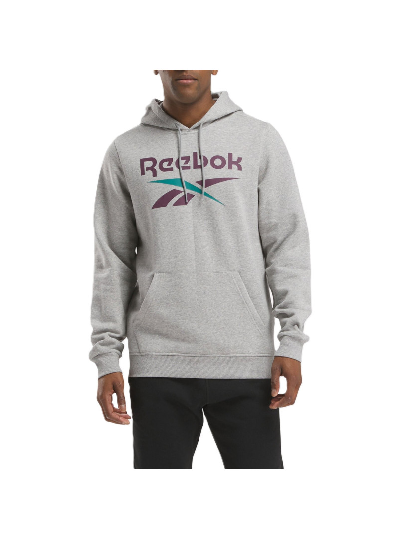 Reebok Męska Bluza Identity Big Logo Fleece Hoodi 100206026 Szary | Sklep Monotox