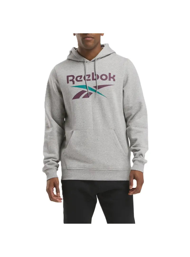 Reebok Męska Bluza Identity Big Logo Fleece Hoodi 100206026 Szary | Sklep Monotox