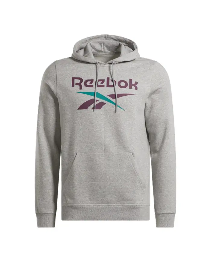 Reebok Męska Bluza Identity Big Logo Fleece Hoodi 100206026 Szary | Sklep Monotox