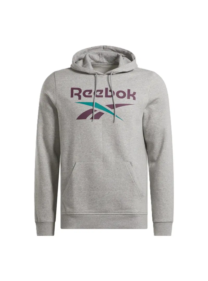 Reebok Męska Bluza Identity Big Logo Fleece Hoodi 100206026 Szary | Sklep Monotox
