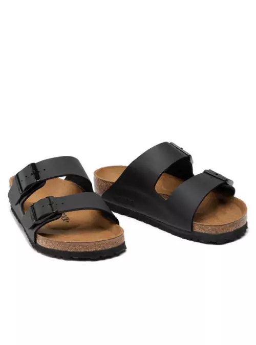 Birkenstock Męskie Klapki Arizona - Czarne | Komfort