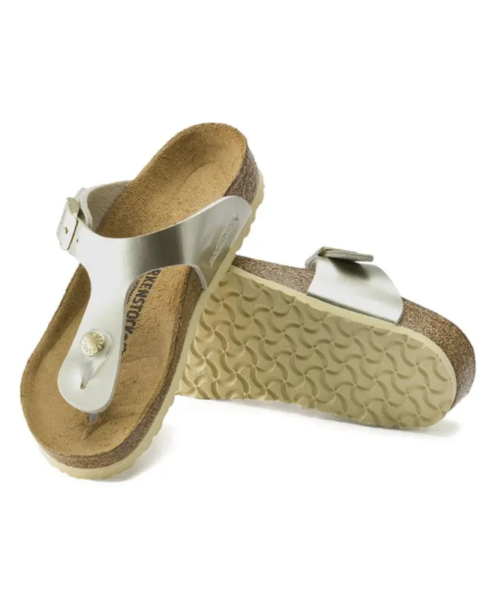 Birkenstock Dziecięce Junior Klapki Gizeh Kids BF Regular 1015592 Złoty | Sklep Monotox